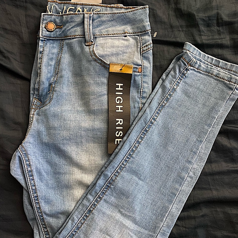 High Rise Ripped Jeans